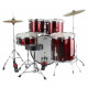 XDrum Semi 20" Studio Batería Lipstick Red incl. Escuela