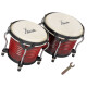 XDrum Bongos Pro Wijnrood Set incl. Standaard