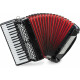 Classic Cantabile 96 Bas Accordeon "Secondo V" Zwart Set