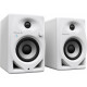 Pioneer DJ DM-40D-BT Monitor da Studio 4" Coppia bianca Set