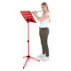 Classic Cantabile Orkeststandaard Geperforeerd Metaal Heavy Rood 3x Set