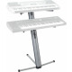 Classic Cantabile KS-100 Double Keyboard Stand Silver
