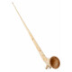 Lechgold Alphorn Zirbe F 360 cm 3-delig Set incl. Bb-Handrohr