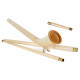 Lechgold Alphorn Natur F 360 cm 3-delig Set incl. Bb-handpijp
