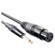 Pronomic Stage XFJ-10 Microfoonkabel XLR/Jack 10 m Zwart 5-delige Set