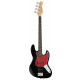 Rocktile Pro JB-30BK 70's Deluxe E-Bass Black Set inkl. Gigbag