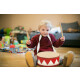 Classic Cantabile kindertrommel 8" wit-rood
