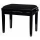 Classic Cantabile UP-1Plus SH Upright E-Piano Zwart Hoogglans Set