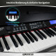 FunKey DP-88 II Digitalpiano zwart set met keyboardbank, koptelefoon en pianoles