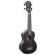 Cascha Premium Mahogany Sopran Ukulele Gaucher Set Noir