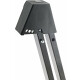 K&M 17540 Support Guitare Électrique Noir avec Éléments Translucides