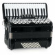 Classic Cantabile 72 Bass Accordeon "Secondo V" Set Zwart