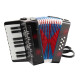 Set de Acordeón Infantil Classic Cantabile Bambino, negro, 8 bajos