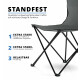 Stagecaptain CS-4547 GY Ensemble Table De Camping Gris