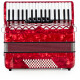 Classic Cantabile 72 Bass Akkordeon "Secondo V" Rot
