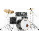Pearl Export EXX705NBR/C778 Drumkit Graphite Silver Twist Beginner Set