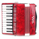 Classic Cantabile Secondo Fisarmonica per Bambini 8 Bass Set Rosso