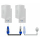 Pronomic Power Twist 2.5 Stromkabel 2,5m 5x Set