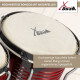 XDrum Bongos Pro Wijnrood Set incl. Standaard