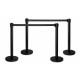 Stagecaptain PLS-200B Absperrständer Personenleitsystem schwarz 4x Set  - Retoure (Verpackungsschaden)