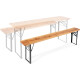 Stagecaptain BBB-170 Hirschgarten Bierzeltbank 170 cm Natur 2x Set