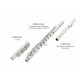 Classic Cantabile FL-100 Flûte Traversière Argentée Set