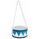 Classic Cantabile Kindertrommel 8" Wit-Blauw