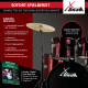 XDrum Rookie 22" Standard Schlagzeug Komplettset Ruby Red inkl. Schule
