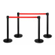 Stagecaptain PLS-200B Absperrständer Personenleitsystem schwarz 4x-SET  - Retoure (Verpackungsschaden)