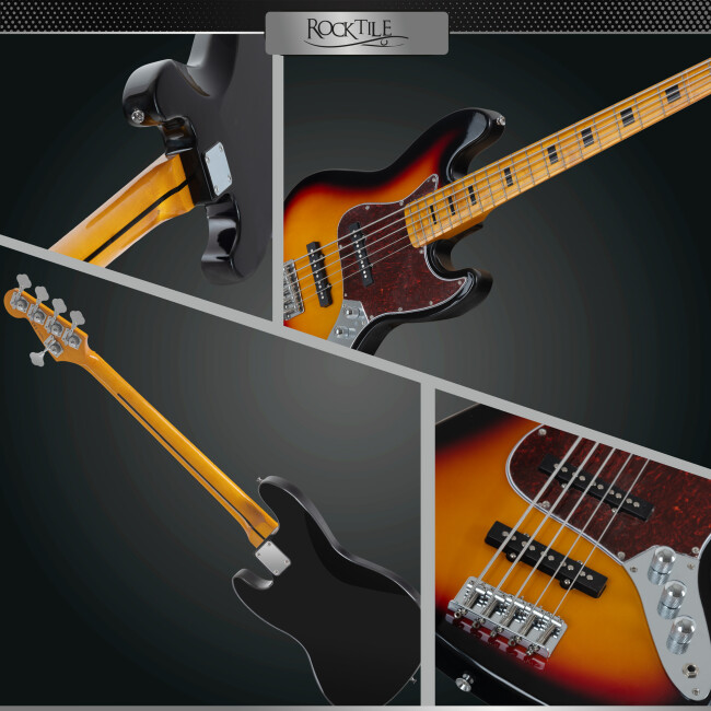 Rocktile Pro JBS50-SB E-Bass Sunburst Abbildung 8