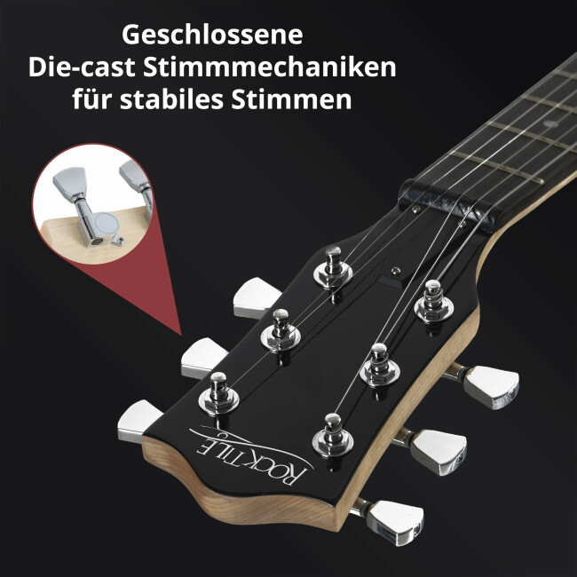 Rocktile L-100 BL E-Gitarre Black Abbildung 9