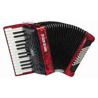 Hohner Bravo II 48 SilentKey Rot 