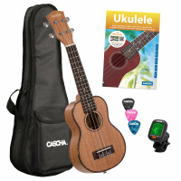 Cascha 2027 Premium Mahagoni Sopran Ukulele Bundle  - Retoure (Zustand: sehr gut) 