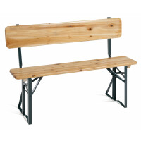 Stagecaptain BBB-119 Hirschgarten Bierzeltbank mit Lehne 119 cm Natur  - Retoure (Zustand: gut) 