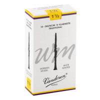 Vandoren White Master WM Traditional Bb Clarinet Reeds (1.5) 10-pack 