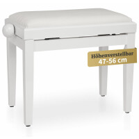 Classic Cantabile Pianobank Weiß Hochglanz  - Retoure (Zustand: gut) 