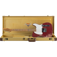 Fender Custom Shop Limited Edition '50s "Cocked Wah" Pine Esquire Super Heavy Relic Aged Cimarron Red 