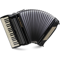 Alpenklang Pro Akkordeon IV 96 CM Elite Schwarz 