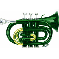 Classic Cantabile Brass TT-400 Bb Pocket Trompet groen 