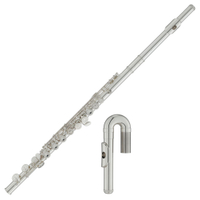 Yamaha YFL-212 Flauto Traverso In Alpacca Argentata Incluso Set Con Testata A U 