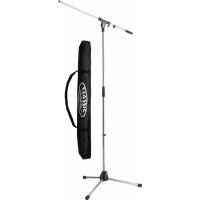 K&M 210/2 Pied de Micro Chromé Set incl. Sac 