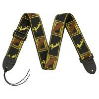Fender Strap 2\" Monogrammé Black/Yellow/Brown 