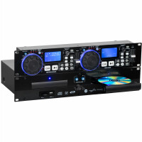 Pronomic CDJ-230 Doble reproductor DJ de CD con USB y SD 