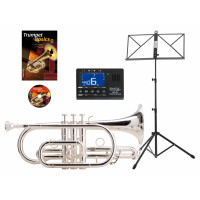 Cornet CR-400 Classic Cantabile En Si Bémol - Set Complet Avec Valise Et Embouchure Dorée