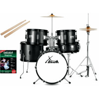 XDrum Junior Pro Kinder Schlagzeug Black Sparkle inkl. Schule  - Retoure (Verpackungsschaden) 