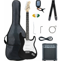 McGrey Rockit E-Gitarre ST-Komplettset Black  - Retoure (Zustand: sehr gut) 