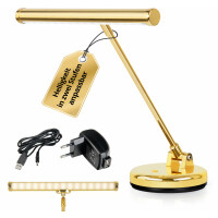 Showlite KW LED Pianoleuchte Gold Hochglanz  - Retoure (Zustand: sehr gut) 