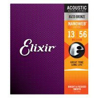 Elixir 11102 Acoustique 80/20 Nanoweb Medium 