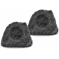 Pronomic SSP-660 GR Enceintes Extérieures Jardin 40 Watts, gris lot de 2 