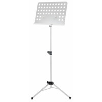 Pupitre D'Orchestre Classic Cantabile En Tôle Perforée Heavy Blanc 
